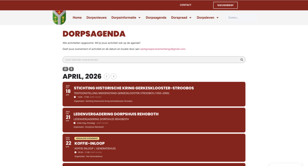 Dorpsagenda Gerkesklooster - Stroobos