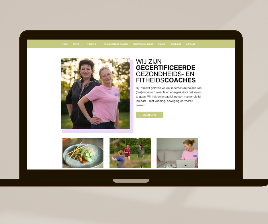 Een nieuwe website voor Primavit